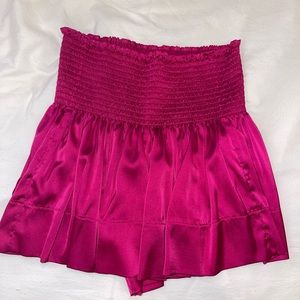 Elegant Pink Mini Skirt